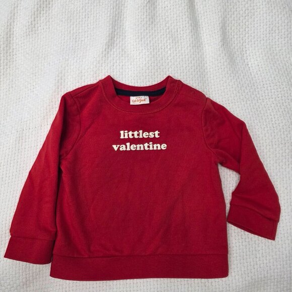 Cat & Jack Valentine’s Baby Outfit | 12 Months | "Littlest Valentine" ❤️💙 - Picture 4 of 8
